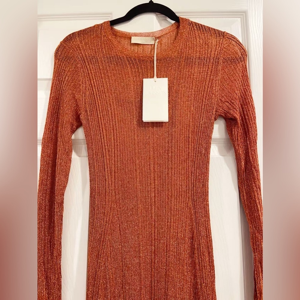 NWT $690 Ulla Johnson Simone Long Sleeve Rib Sweater Dress - Picture 5 of 7